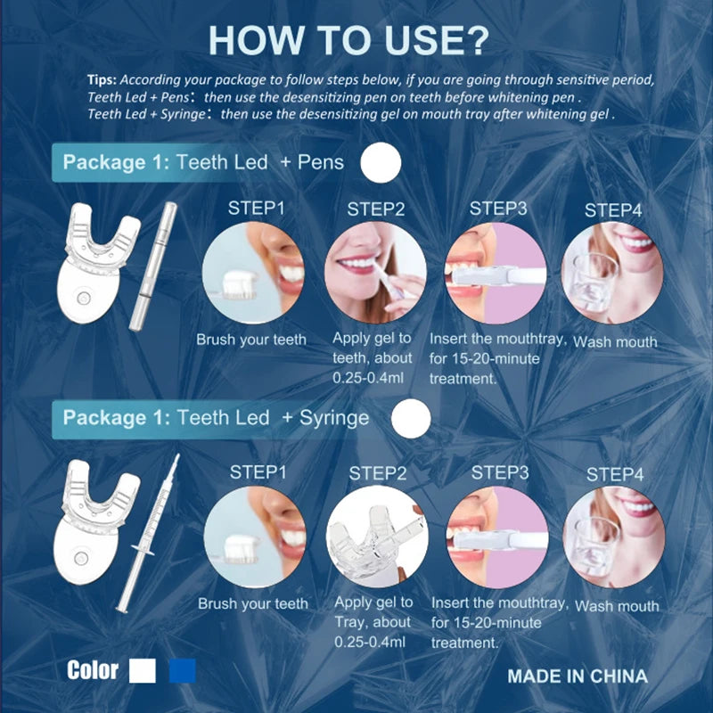 Teeth Light LED Blue Light Whitening