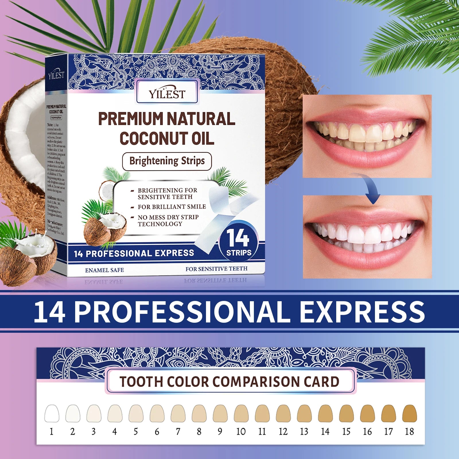 14 Strips Teeth Whitening Strips